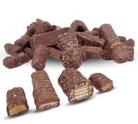 Broken biscuits and misshaped bars 1.1KG (4 x 275g)- Fun Size Chocolate Bars | Chocolate Coated Biscuit Snacks | Milk Broken Biscuit Snack Bites | Kids Snacks For Biscuit Jar & Biscuit Hamper