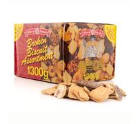 Broken Biscuits - Broken Biscuit Assortment - Chocolate Biscuits Mix - Premium Quality Assorted Cookie Selection - Family Size Sweet Treats - 1300g Pack