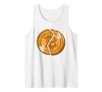 Broken Bitcoin Coin - Cryptocurrency Crash Anti-Crypto Tank Top
