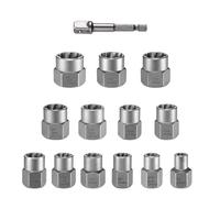Broken Bolt Extractor | Metal Socket with 9.5 mm Adapter - Bolt and Stud Puller, for Automotive Workshop Carpentry and