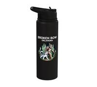 Broken Bow Oklahoma Husky and Sasquatch Hiking Stainless Steel Insulated Water Bottle