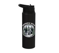 Broken Bow Oklahoma Sasquatch and Husky Hiking Stainless Steel Insulated Water Bottle