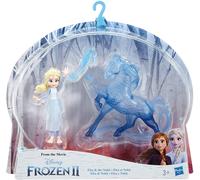 Broken Box 2 Figures Elsa and Horse Nokk from FROZEN Original Hasbro E6857