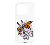Broken Butterfly - Heart Scissors & Wings Case for iPhone 15 Pro