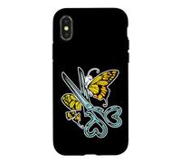 Broken Butterfly - Heart Scissors & Wings Case for iPhone X/XS