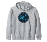 Broken by Pilots Fixed by Mechanics Design Zip Hoodie