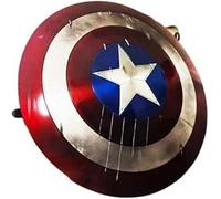 Broken Captan America Shield 75th Anniversary America Shield Alloy Metal 22 Inch Red