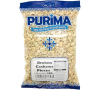 Broken Cashew Nuts 1kg - 100% Raw Broken Cashews 1 kg Bag - Pieces Premium Quality Nut - for use in Home Cooking Baking Milk Cheese Bulk Value - (Packaging May Vary) - PURIMA