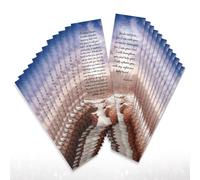 Broken Chain Memorial Bookmarks - Bulk 24 Pack of Christian Sympathy Keepsake for Funeral or Celebration of Life, 7.25" x 2"