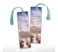 Broken Chain Memorial Bookmarks with Tassels - 12 Pack, Religious Sympathy Keepsake Faith Comfort Gift, 7.25" x 2"