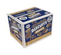 Broken Chocolate Biscuits Assortment 1 KG, Mega Assorted Biscuits Gift Pack Festive Biscuit Selection, Bourbon | Nice | Richtea | Chocolate Digestive | Mix Shape and Size Chocolate Cookies (2 Boxes)