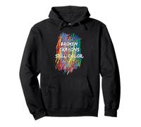 Broken Crayons Can Still Color Mental Health Awareness Pullover Hoodie