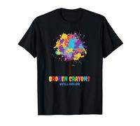 Broken Crayons Still Color Inspirational T-Shirt, Men, Black, 4X-Large