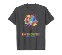 Broken Crayons Still Color Inspirational T-Shirt, Men, Dark Heather Grey, 4X-Large