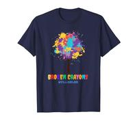 Broken Crayons Still Color Inspirational T-Shirt, Men, Navy Blue, 4X-Large