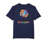 Broken Crayons Still Color Inspirational T-Shirt, Men's Big and Tall, Navy Blue, 6X Tall