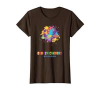 Broken Crayons Still Color Inspirational T-Shirt, Women, Brown, Small