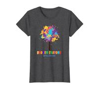 Broken Crayons Still Color Inspirational T-Shirt, Women, Dark Heather Grey, Large