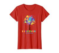 Broken Crayons Still Color Inspirational T-Shirt, Women, Red, Large