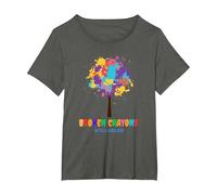 Broken Crayons Still Color Inspirational T-Shirt, Women's Plus, Asphalt Grey, 4X