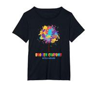 Broken Crayons Still Color Inspirational T-Shirt, Women's Plus, Black, 4X