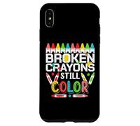 Broken Crayons Still Color Mental Health Awareness Men Women Case for iPhone XS Max