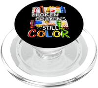 Broken Crayons Still Color Mental Health Awareness Womens PopSockets PopGrip for MagSafe