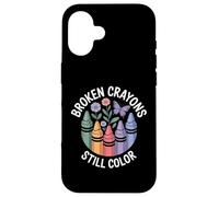 Broken Crayons Still Color Mental Health Matters Awareness Case for iPhone 16