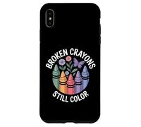 Broken Crayons Still Color Mental Health Matters Awareness Case for iPhone XS Max