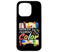 Broken Crayons Still Color Mental Health Matters Womens Kids Case for iPhone 15 Pro