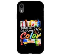 Broken Crayons Still Color Mental Health Matters Womens Kids Case for iPhone XR