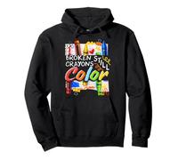 Broken Crayons Still Color Mental Health Matters Womens Kids Pullover Hoodie