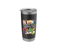 Broken Crayons Still Color Mental Health Matters Womens Kids Stainless Steel Insulated Tumbler