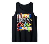 Broken Crayons Still Color Mental Health Matters Womens Kids Tank Top