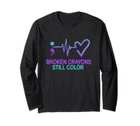 Broken Crayons Still Color - Suicide Prevention Awareness Long Sleeve T-Shirt
