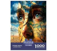 Broken Face 1000 Piece Jigsaw Puzzles for Adults Educational Games Beautiful Home Decoration Challenge High Difficulty 38x26cm/1000pcs