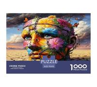 Broken Face 1000 Piece Jigsaw Puzzles for Adults Fun, Challenging & Brainteasing Beautiful Home Decoration Art Colorful DIY Craft 70x50cm/1000pcs