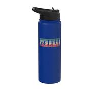 Broken Femur Human Evolution Crutches Bone Injury Stainless Steel Insulated Water Bottle