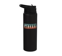 Broken Femur Human Evolution Crutches Bone Injury Stainless Steel Insulated Water Bottle