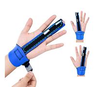 Broken Finger Splint for Trigger Finger,Injured, Arthritis Pain, Adjustable Brace with 2 Aluminum Plate, Keep Fingers Straight (1-Finger)