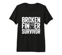 Broken Finger Survivor Funny Injury Humor Premium T-Shirt