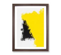 Broken Forms In Abstract Modern Framed Print | A3 Walnut Framed Wall Art | Ready to Hang | Abstract Fantasy Picture | Living Room Bedroom Lounge Office
