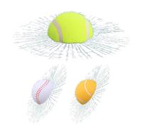 Broken Glass Decal - 3D Tennis Sticker for Vehicles | PVC Adhesive with Waterproof Layer, High Temperature Resistant, Funny Window Decoration, Auto Windshield Styling