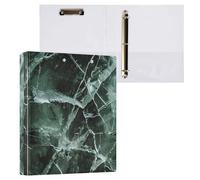 Broken Glass Print 3 D-Ring Binder A4 1 Pack with 200 Sheet for Kids School Supplies Women Men Office