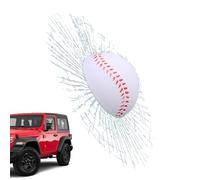 Broken Glass Sticker - Broken Window Cling Decal, Realistic Cracked Windshield Joke, Funny Car Decor, Funny Tea Ball Joke Sticker
