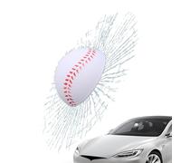 Broken Glass Sticker - Funny Car Windscreen Tear Sticker, Realistic Joke Accessory | Tennis Ball Window Trick Sticker, Fake Broken Glass Decoration, Vehicle Gag , Automatic Windshield Ornament