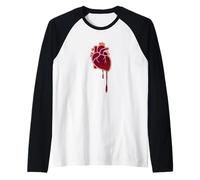 Broken Heart | Anti Valentine | Sad Love Graphic Raglan Baseball Tee
