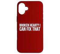 Broken Heart Fix Funny Surgeon Relationship Humor Case for iPhone 16 Plus
