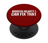 Broken Heart Fix Funny Surgeon Relationship Humor PopSockets Adhesive PopGrip