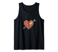 Broken Heart Romantic Love Arrow Tank Top